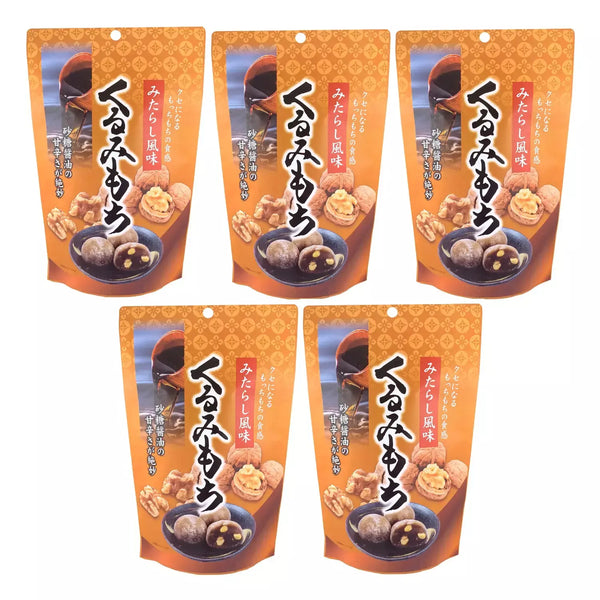 Seiki Bite Sized Daifuku Mochi Snack Mitarashi Walnuts Flavor 110g
