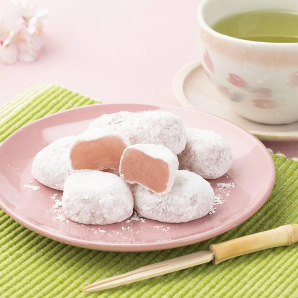 Seiki Bite Sized Mochi Snack Sakura Cherry Blossom Flavor 130g