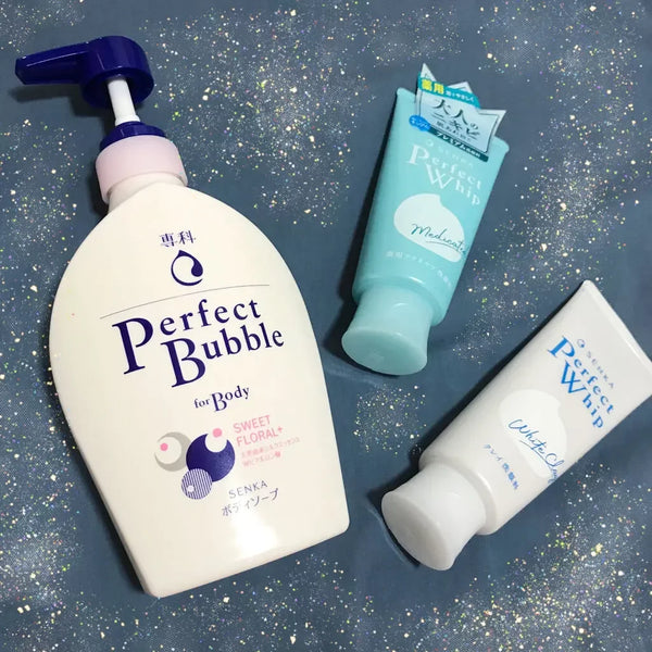Senka Perfect Bubble For Body Sweet Floral Foaming Body Wash 500ml