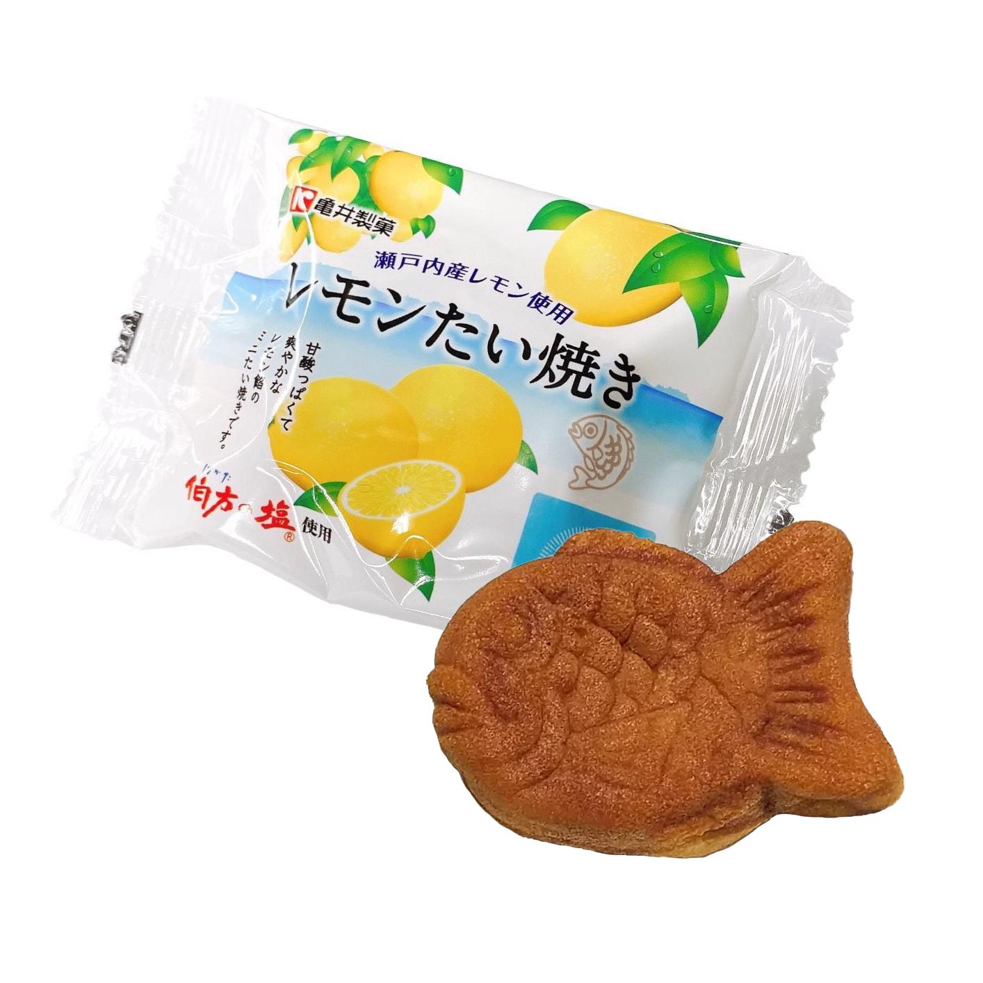 Setouchi Lemon Taiyaki Sweet Bean Paste Filled Fish-Shaped Cake 1 Piece