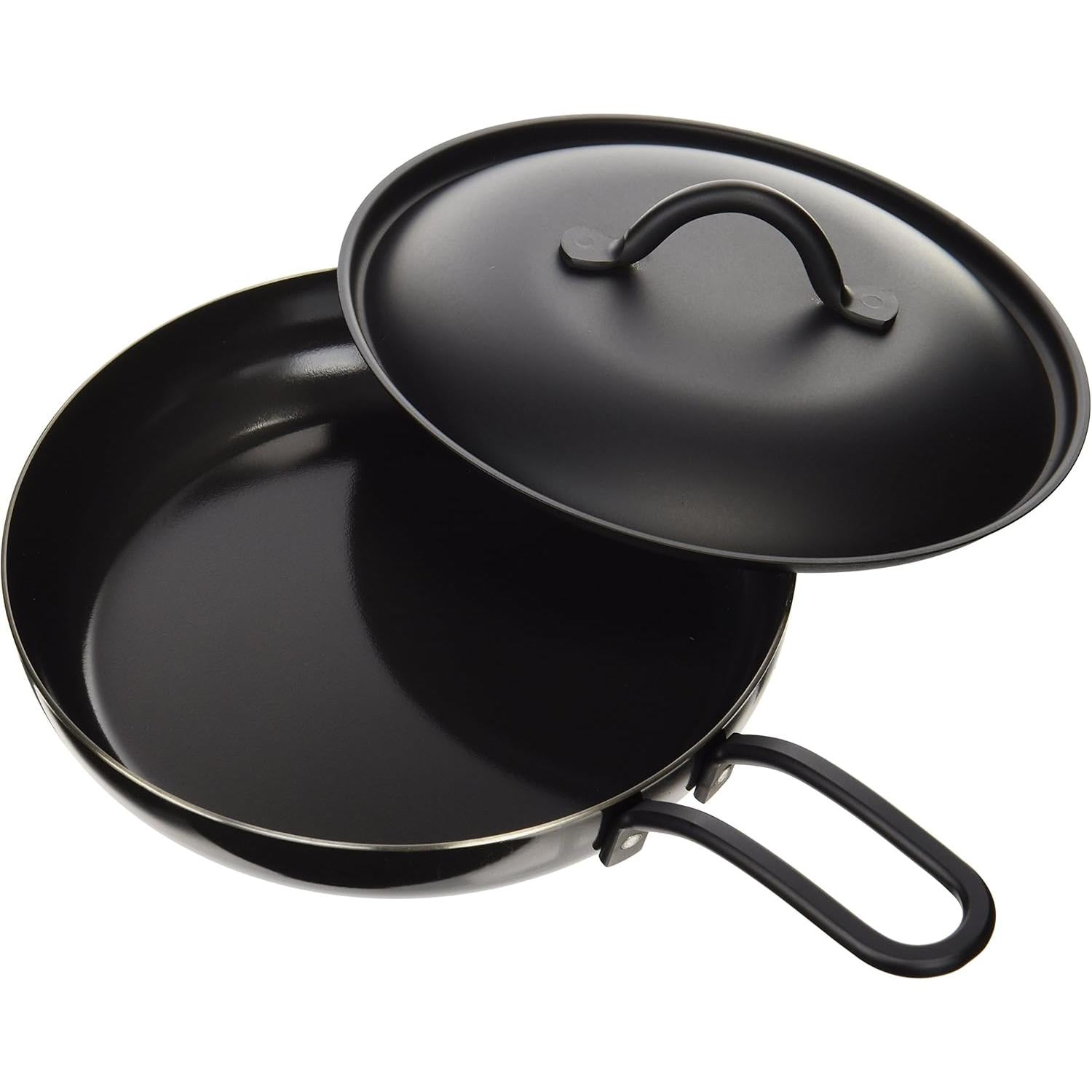 Summit Mini Fry Pan Small Cast Iron Frying Pan With Lid 16cm