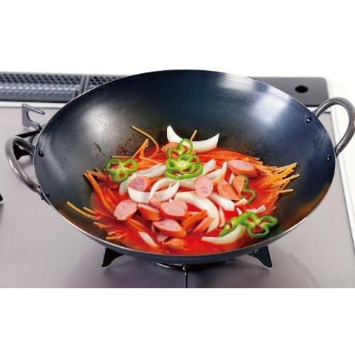 Summit Two-Handled Iron Wok Round Bottom