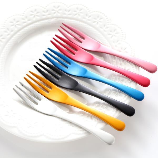 Todai Colored Aluminum Dessert Fork (Lightweight Cake Fork)