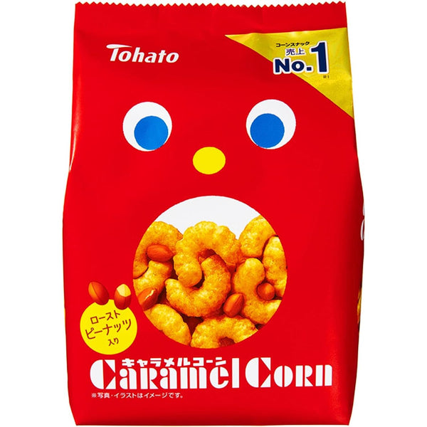 Tohato Caramel Corn Puffs With Peanuts 70g