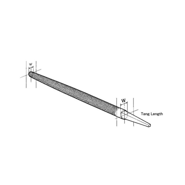 Tsubosan Round Hand File For Stainless Steel & Metalwork