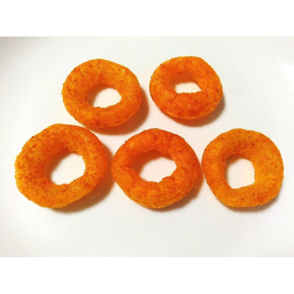 Yaokin Umaiwa Mentai Spicy Cod Roe Corn Puff Rings 75g