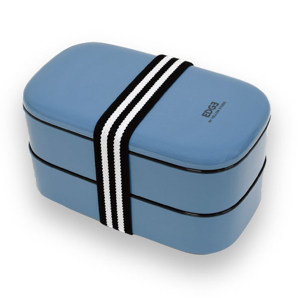 Yellow Studio Bento Box 2-Tier Microwavable Japanese Lunch Box Blue