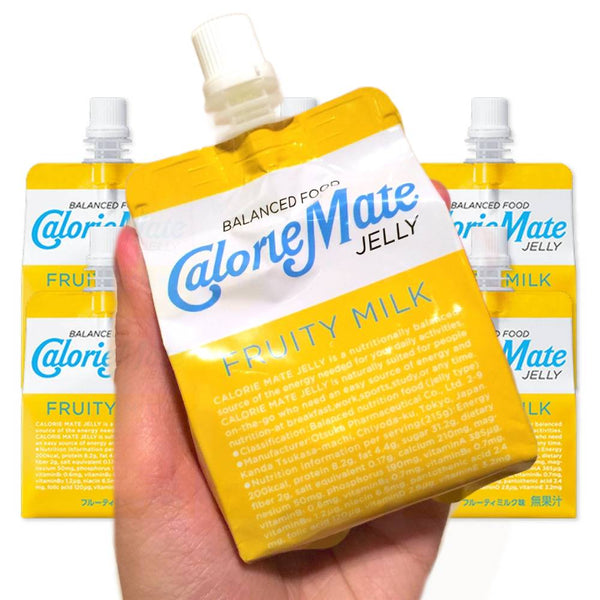 Calorie Mate Jelly Balanced Nutrition Jelly Drink Fruit Milk 215g × 6 Units