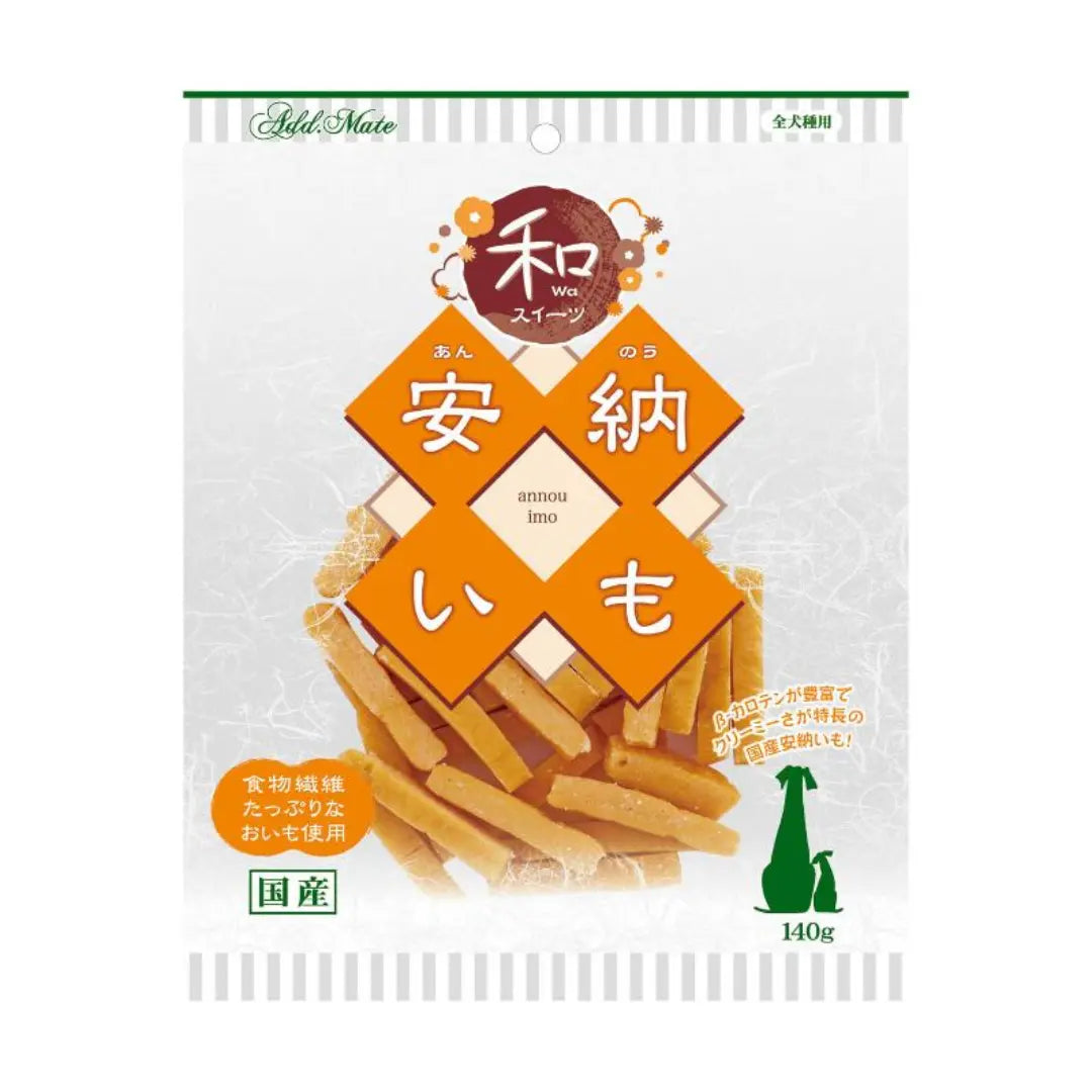 Add.Mate Annou Japanese Sweet Potato Dog Treats Fiber-Rich 140g