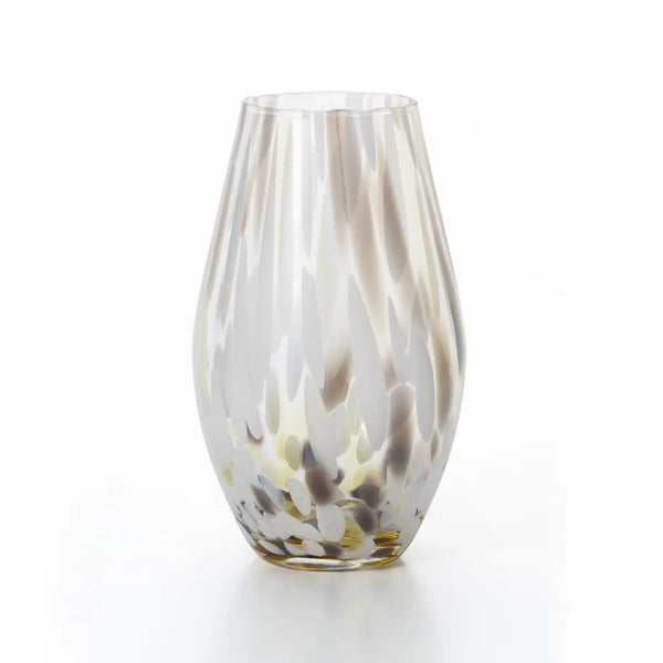 Aderia Handmade Elegant Glass Flower Vase Cloud Pattern 215mm