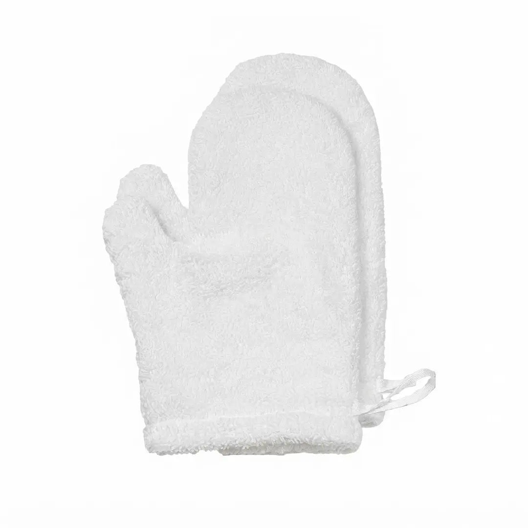 Angel Spin Fluffy Cotton Hair Drying Mitten Ultra Absorbent 2-Pack