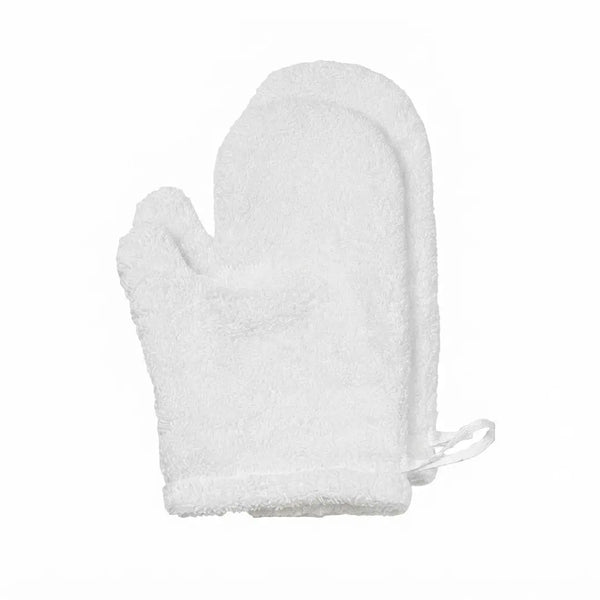 Angel Spin Fluffy Cotton Hair Drying Mitten Ultra Absorbent 2-Pack