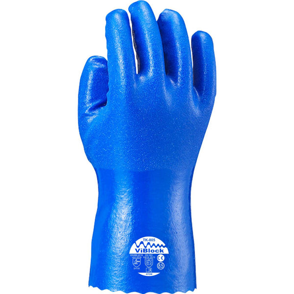 Atom Shingen Waterproof Anti-Vibration Gloves Nitrile Work Gloves