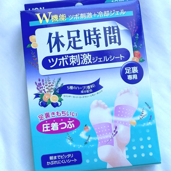 Kyusoku Jikan Cooling Gel Pad for Foot 8 Sheets
