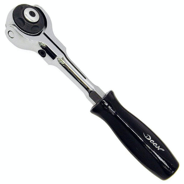 Deen 1/4 Square Swivel Head Ratchet Compact Head 155mm