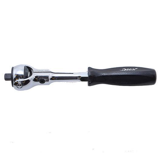 Deen 1/4 Square Swivel Head Ratchet Compact Head 155mm