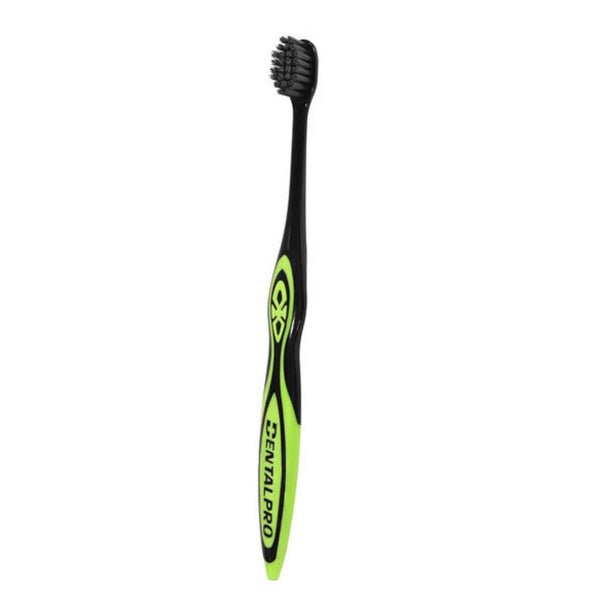 Dental Pro Compact PCC Black Bristle Cavity Prevention Toothbrush Medium C12