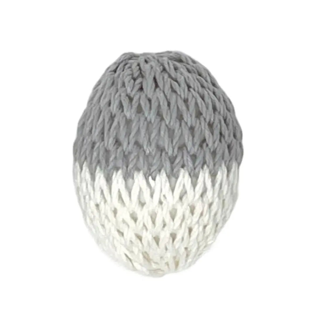 Ferretamago Egg Shaped Toy Cotton Ball for Ferrets Gray White 7cm