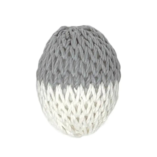 Ferretamago Egg Shaped Toy Cotton Ball for Ferrets Gray White 7cm