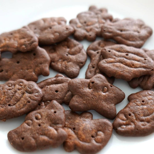 Ginbis Tabekko Suizokukan Sea Animal Shaped Chocolate Biscuits 50g