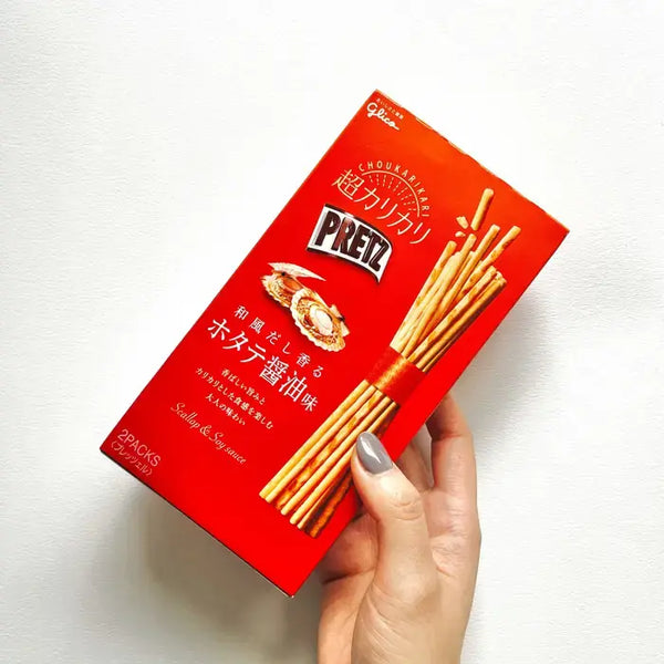 Glico Pretz Biscuit Sticks Scallop & Soy Sauce Dashi Flavor 55g