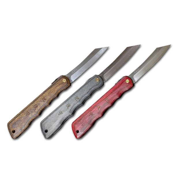 Higonokami Woody Japanese Wood Handled Folding Pocket Knife 183mm