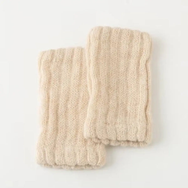 Jogan Alpaca & Silk Knit Dual Layer Arm Leg Warmer Sleeves