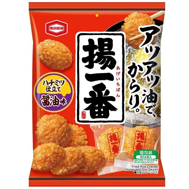Kameda Age Ichiban Honey Shoyu Crispy Fried Rice Crackers 100g