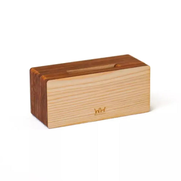 Kinote Canyon Powerless Sugi Cedar Wood Speaker & Smartphone Stand