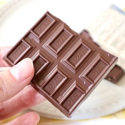 Lotte Crunky Chocolate Crispy Malt Puff Chocolate Block 45g