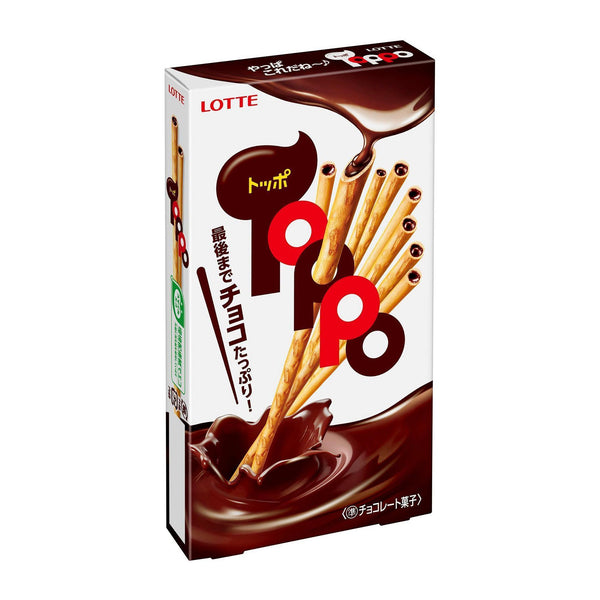 Lotte Toppo Chocolate-Filled Pretzel Sticks Snack
