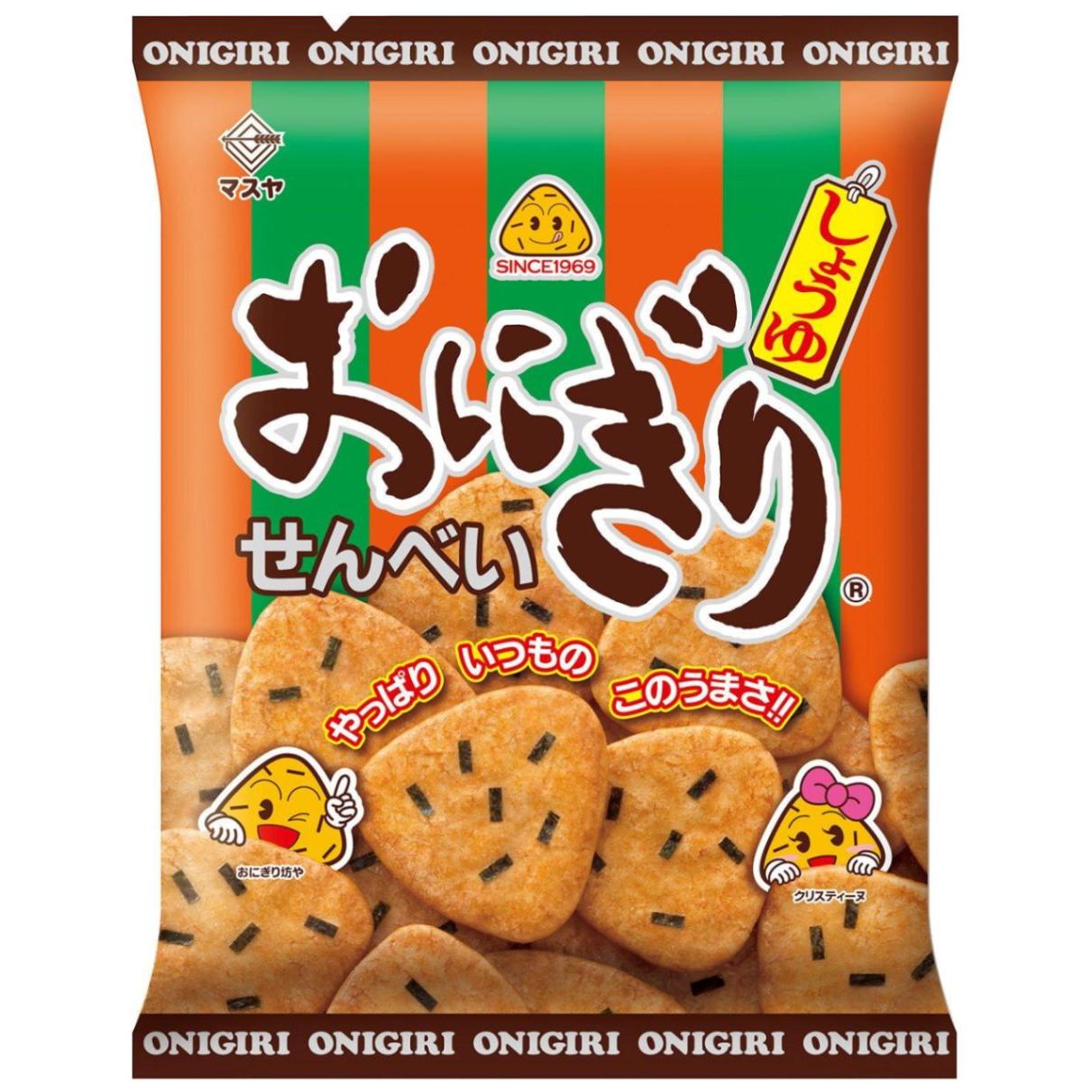 Masuya Onigiri Senbei Soy Sauce Flavored Rice Crackers 96g
