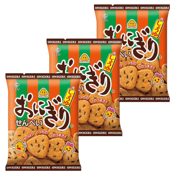 Masuya Onigiri Senbei Soy Sauce Flavored Rice Crackers 96g