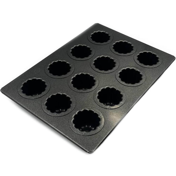 Matsunaga Nonstick Teflon Coated Canelé Baking Mold Tray 12 Cups
