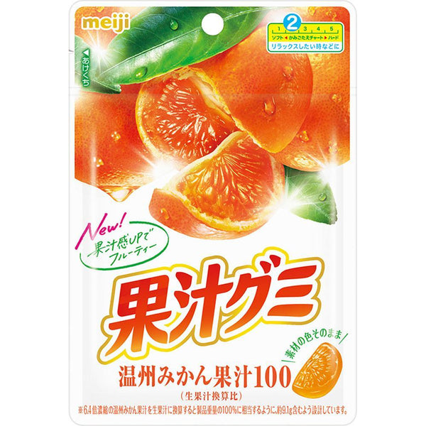 Meiji Fruit Gummy Candy Satsuma Mandarin Gummies 54g