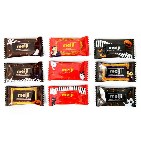 Meiji Halloween Assorted Milk Dark Chocolate Minis Party Pack 108g