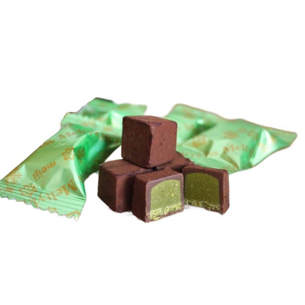 Meiji Meltykiss Matcha Soft Melting Choco Matcha Cubes 53g
