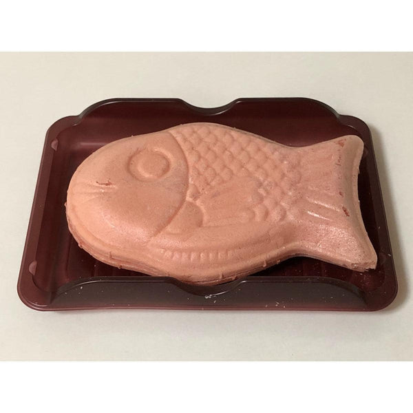 Meito Pukupuku Tai Taiyaki Monaka Wafer with Strawberry Chocolate Filling 16.5g