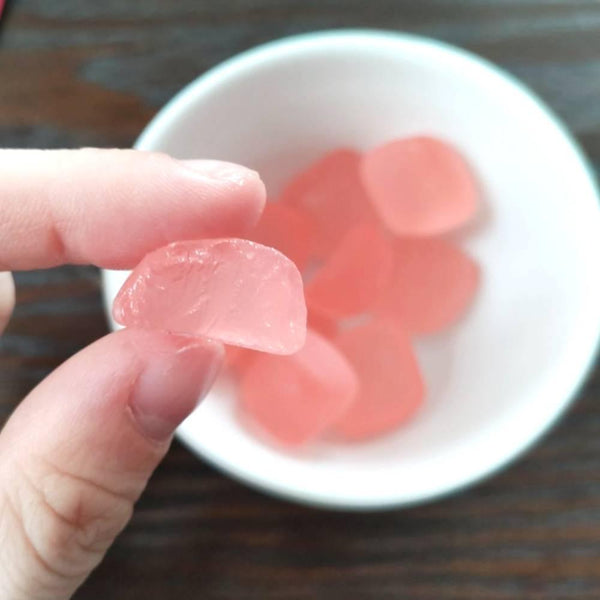 Mikakuto Mochu White Peach Flavor Chewy Gummy Candy 45g