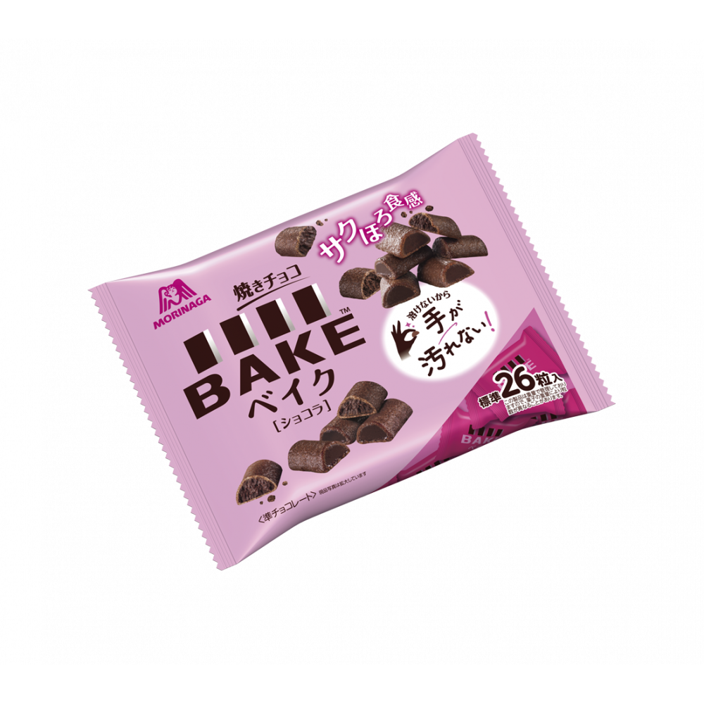 Morinaga Bake Bite-Sized Crispy & Soft Baked Chocolate Biscuit 101g