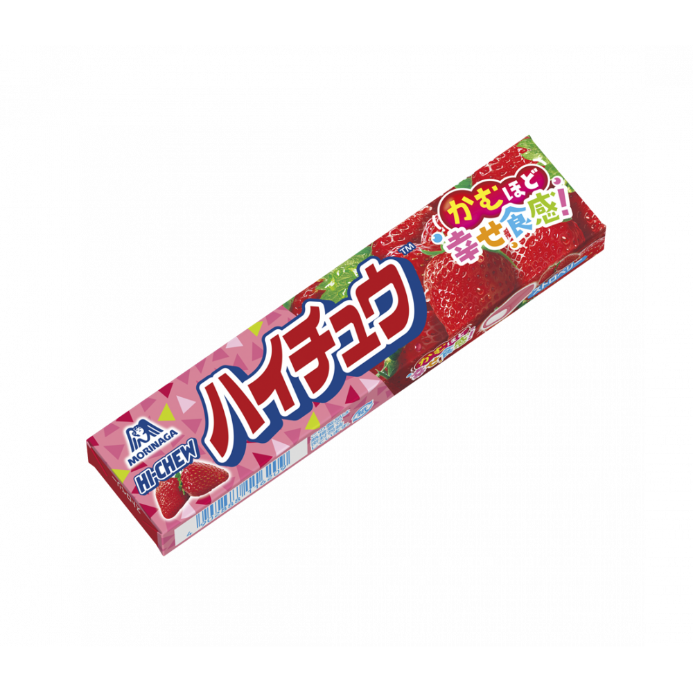 Morinaga Hi-Chew Japanese Soft Candy Strawberry Flavor 12 Pieces