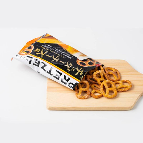 Mr. Ito Whole Wheat Baked Pretzels Snack Cheddar Cheese Flavor 40g