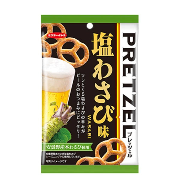 Mr. Ito Whole Wheat Baked Pretzels Snack Wasabi Flavor 40g
