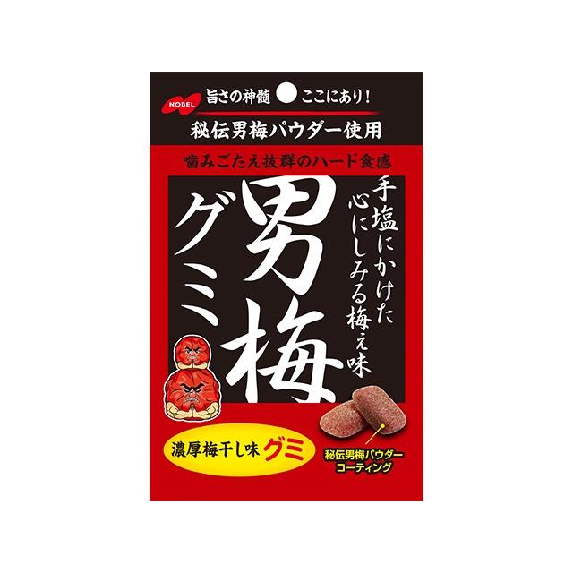 Nobel Otoko Ume Plum Gummies Salty & Sour Gummy Candies 41g