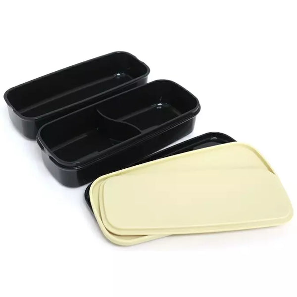 OSK 2-Tier Stain Resistant Bento Lunch Box With Matching Bag 640ml
