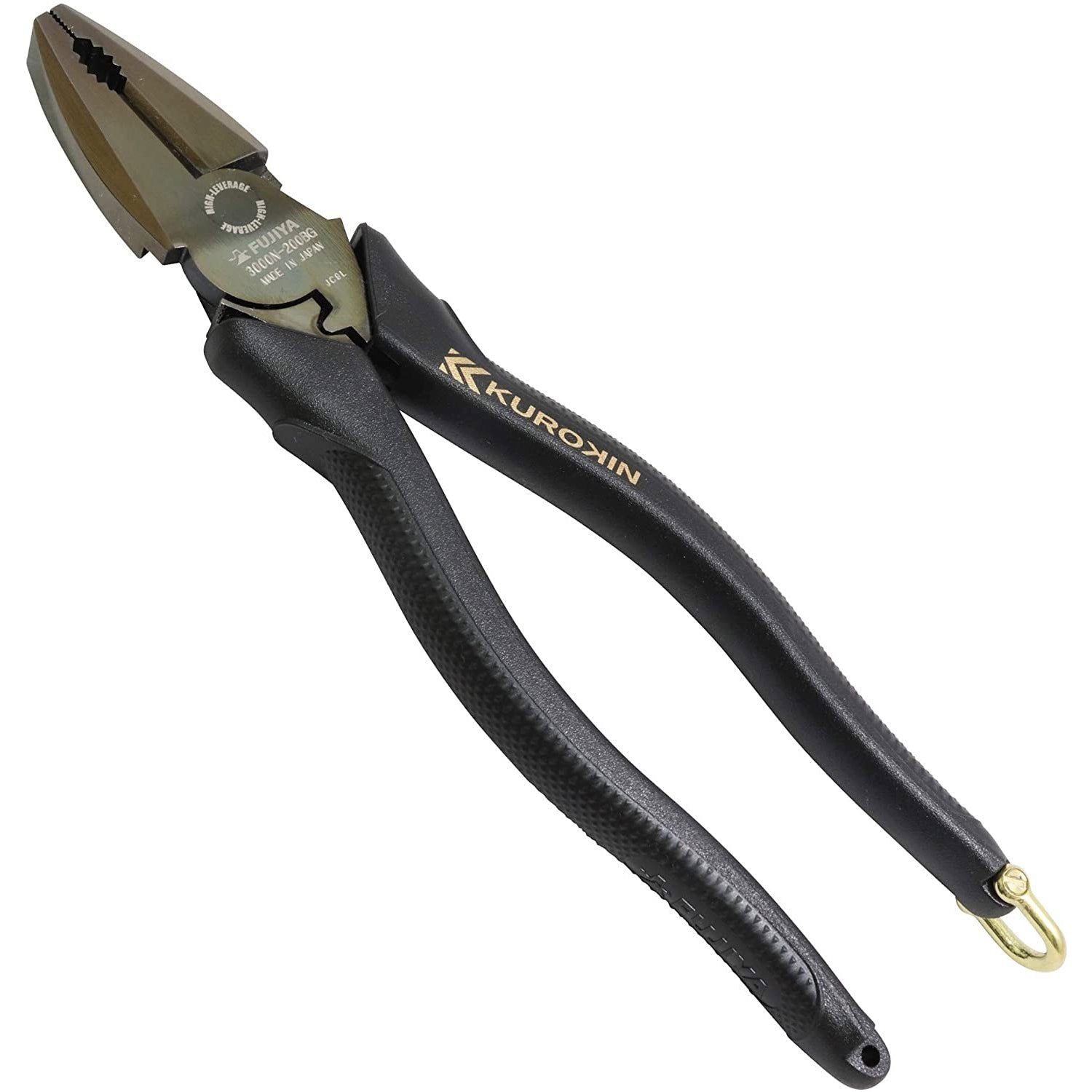 Fujiya Kurokin Side Cutting Lineman Pliers 200mm 3000N-200BG
