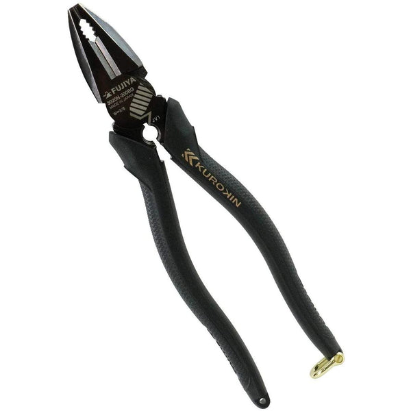 Fujiya Kurokin Side Cutting Lineman Deburring Pliers 200mm 3020N-200BG