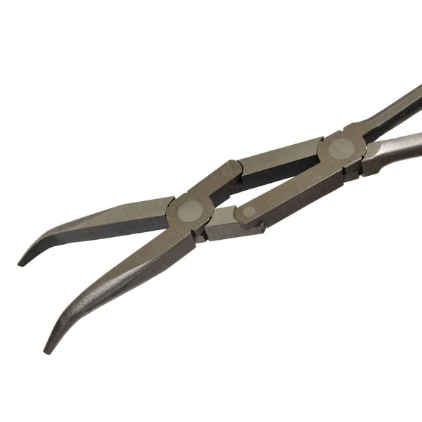 Deen Bent Nose Double Joint Pliers Long Reach 45° Pliers 340mm