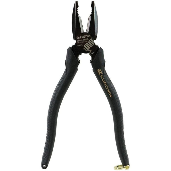 Fujiya Kurokin Side Cutting Lineman Deburring Pliers 200mm 3020N-200BG