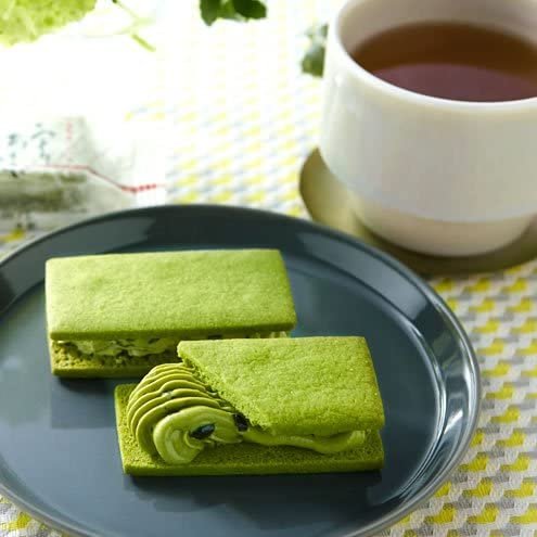 Itohkyuemon Uji Matcha Butter Sand Matcha Sandwich Cookies 5 Pieces